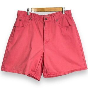 Liz Claiborne Have To Have Denim Shorts Women's 14 Pink Pockets Retro Barbiecore